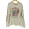 両面プリントクルーネック LS Tシャツ メンズ