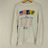 両面プリントクルーネック LS Tシャツ メンズ