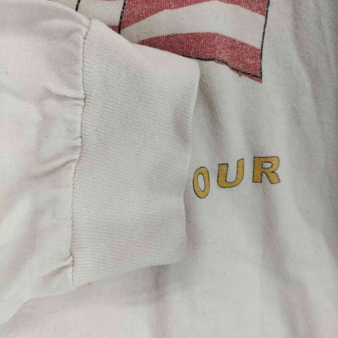 両面プリントクルーネック LS Tシャツ メンズ