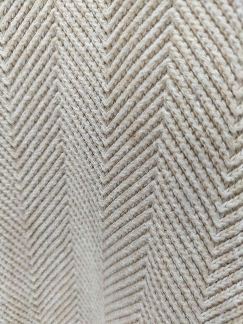 チャップス CHAPS ロゴ刺繍ヘリンボーンコットンニット メンズ import:L