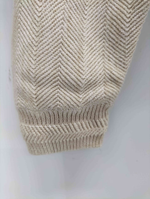 チャップス CHAPS ロゴ刺繍ヘリンボーンコットンニット メンズ import:L