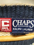 チャップス CHAPS ロゴ刺繍ヘリンボーンコットンニット メンズ import:L