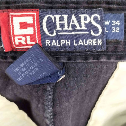チャップスラルフローレン CHAPS RALPH LAUREN 00S 2タック コーデュロイパンツ メンズ 34×32