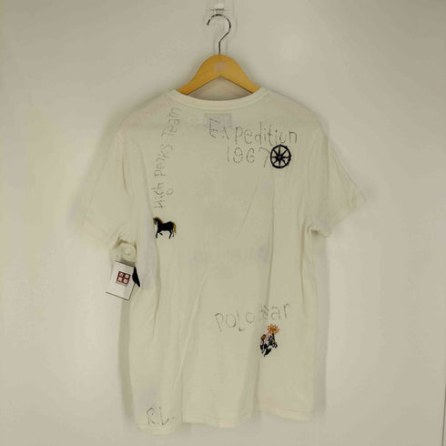 ポロカントリーラルフローレン POLO COUNTRY RALPH LAUREN CUSTOM SLIM FIT POLO BEAR ポロベア プリント モチーフ刺繍 Tシャツ メンズ import:L