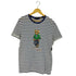 ポロラルフローレン POLO RALPH LAUREN CUSTOM SLIM FIT POLO BEAR ポロベア プリント ボーダー Tシャツ メンズ import:L