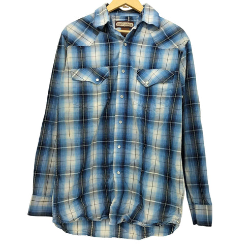 CODY JAMES 90-00S チェック ボタンダウン ウエスタンシャツ メンズ import:M