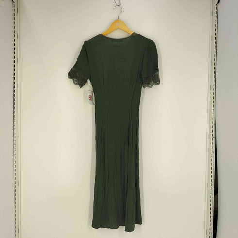 ザラ ZARA レース Vネック シャツ ワンピース レディース import:XS