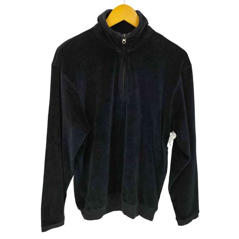 RON CHERESKIN 90S ベロア ハーフジップ カットソー メンズ import:M