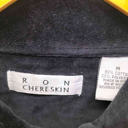 RON CHERESKIN 90S ベロア ハーフジップ カットソー メンズ import:M
