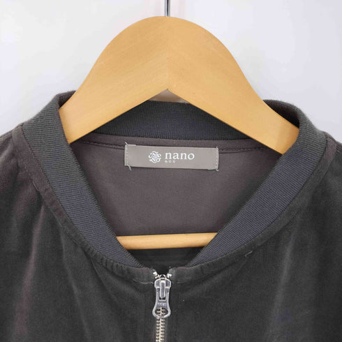 ナノアンドコー NANO&CO ベロア MA-1 メンズ JPN:M