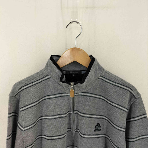 バラクータ BARACUTA ハーフジップ ボーダーニット メンズ L