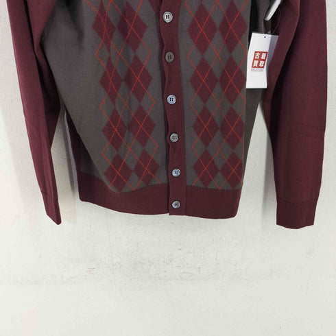 ジョンスメドレー JOHN SMEDLEY アーガイルカーディガン メンズ M