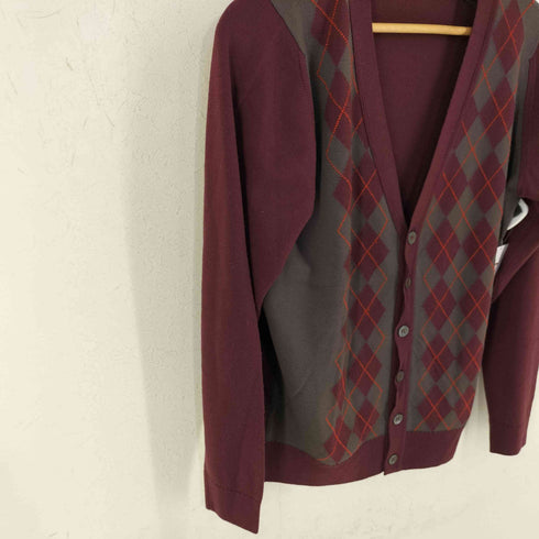 ジョンスメドレー JOHN SMEDLEY アーガイルカーディガン メンズ M