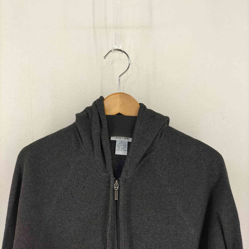 バーニーズニューヨーク BARNEYS NEWYORK シルクカシミヤ ジップアップパーカー メンズ L