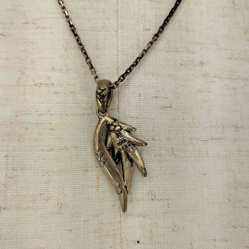 BLOODY MARY 羽モチーフ ブルーダイヤ SILVER925 ネックレス メンズ
