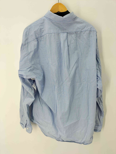 ノーティカ NAUTICA L/S ボタンダウン ストライプシャツ メンズ import:XL