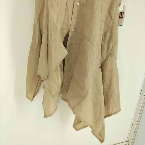 トリココムデギャルソン tricot COMME des GARCONS 90S AD1992 リネン 切替 アシメトリ シャツ ワンピース レディース