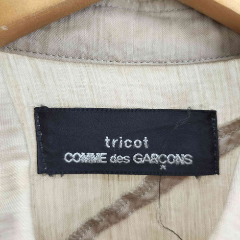 トリココムデギャルソン tricot COMME des GARCONS 90S AD1992 リネン 切替 アシメトリ シャツ ワンピース レディース