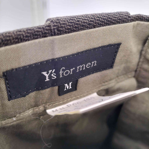 ワイズフォーメン Ys for men 90-2000s 100番台 ウールギャバ ワイドスラックス メンズ JPN:M