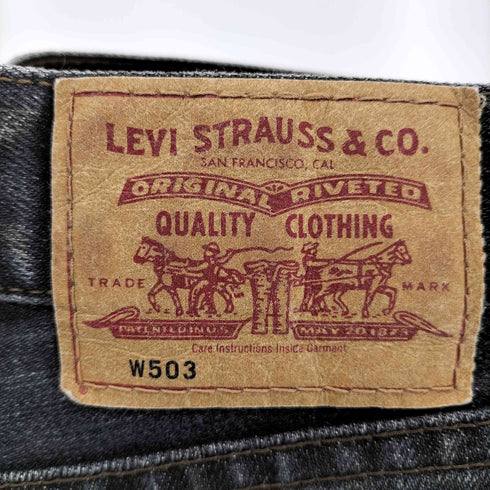 リーバイス Levis W503 ボタン裏641 ブラックデニムパンツ レディース