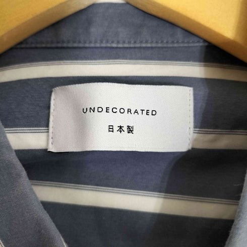 アンデコレイテッド undecorated Cotton Stripe L/S Shirt コットン ストライプ ロングスリーブ シャツ メンズ JPN:2