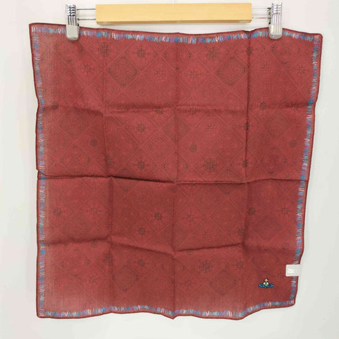 ヴィヴィアンウエストウッド Vivienne Westwood オーブロゴ刺繍 総柄 ハンカチ メンズ