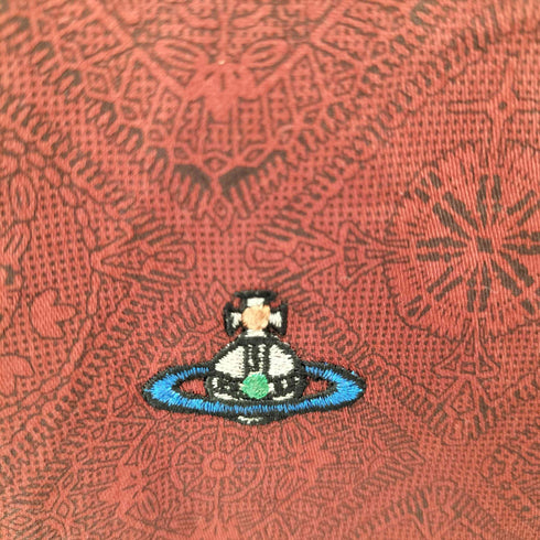ヴィヴィアンウエストウッド Vivienne Westwood オーブロゴ刺繍 総柄 ハンカチ メンズ