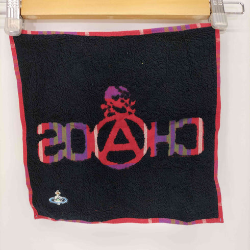 ヴィヴィアンウエストウッド Vivienne Westwood オーブロゴ刺繍 ロゴデザイン チェック柄 ハンカチ メンズ