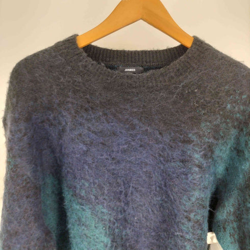 ジュンレッド JUNRed 24AW グラデーション ジャギー クルーネック ニット メンズ JPN:S
