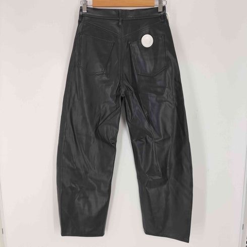 カレンソロジー curensology フェイクレザーカーヴィーロングパンツ レディース JPN:38