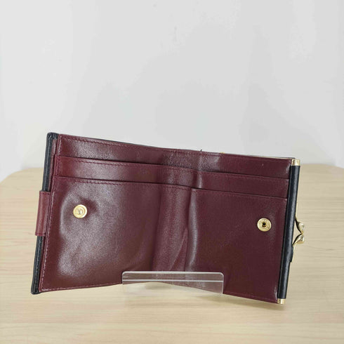 バリー BALLY 二つ折り レトロ がま口財布 レディース