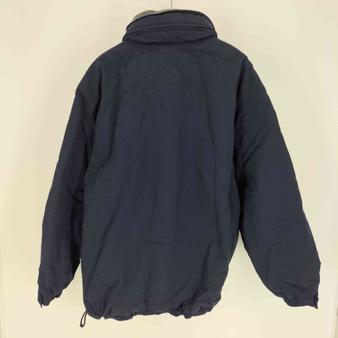 エディーバウアー Eddie Bauer 90-00S 白タグ POLARTEC ポーラテック ロゴ 刺繍 パッカブルフード 裾ドローコード 裏地フリース ハーフジップ アノラック パーカー ジャケット メンズ import:M