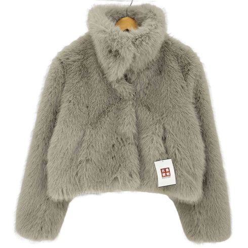 ザラ ZARA 24AW フェイクファーショートコート レディース import:M