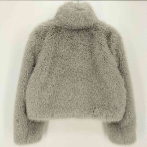 ザラ ZARA 24AW フェイクファーショートコート レディース import:M