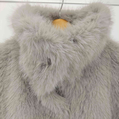 ザラ ZARA 24AW フェイクファーショートコート レディース import:M