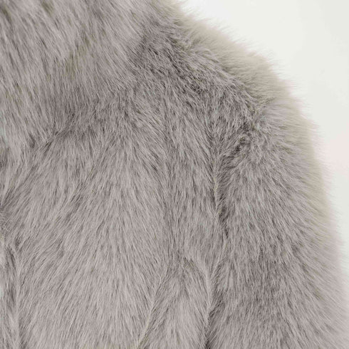 ザラ ZARA 24AW フェイクファーショートコート レディース import:M