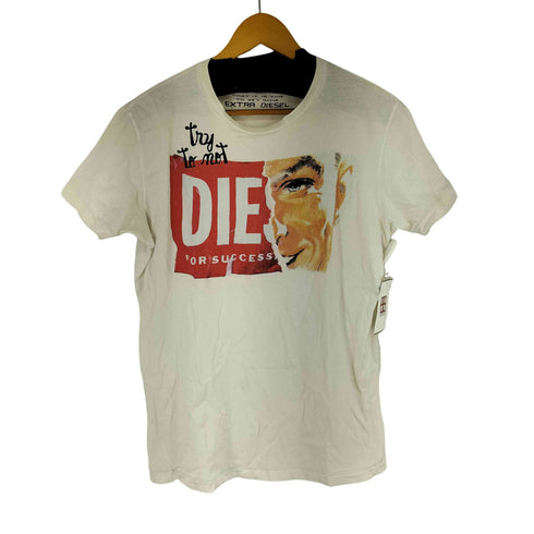 ディーゼル DIESEL Try to not DIE for SUCCESS Tシャツ メンズ M