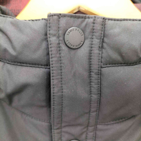 エディーバウアー Eddie Bauer 裏地オンブレチェック ロゴ 刺繍 フーデッド 中綿 ジャケット メンズ import:S