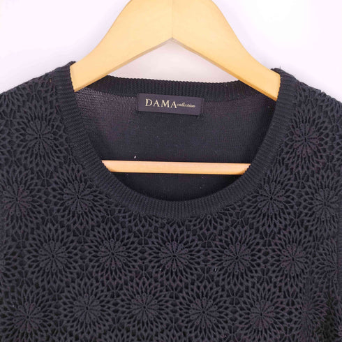 ダーマコレクション DAMA collection レース切替 シルク ニットベスト レディース JPN:M