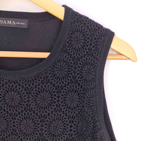 ダーマコレクション DAMA collection レース切替 シルク ニットベスト レディース JPN:M