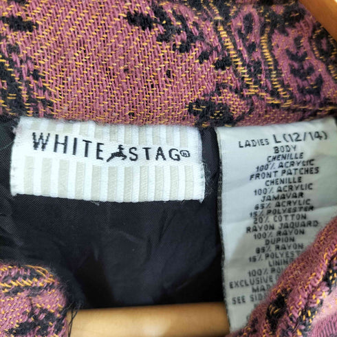 ホワイトスタッグ WHITE STAG パッチワーク チャイナシャツジャケット レディース import:L