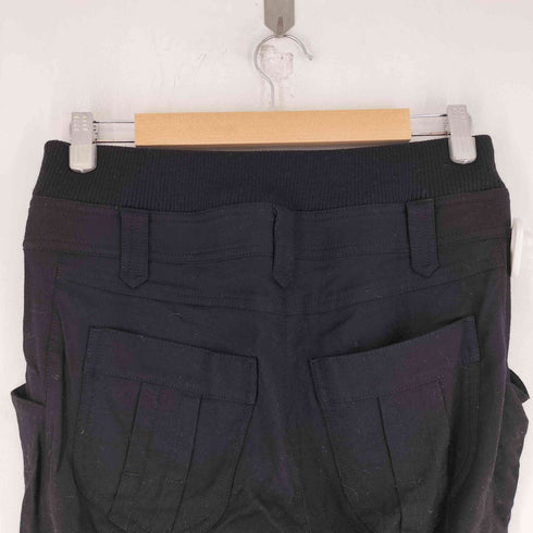 バーバリーブルーレーベル BURBERRY BLUE LABEL ウール混 ドロストカーゴパンツ レディース JPN:36