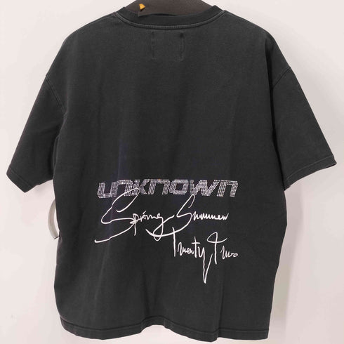 アンノウンロンドン UNKNOWN LONDON signature rhinestone tee メンズ import:L