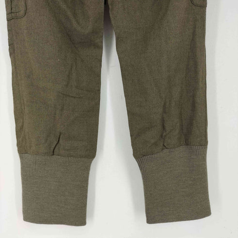 バーバリーブルーレーベル BURBERRY BLUE LABEL ウール混 ドロストカーゴパンツ レディース 36