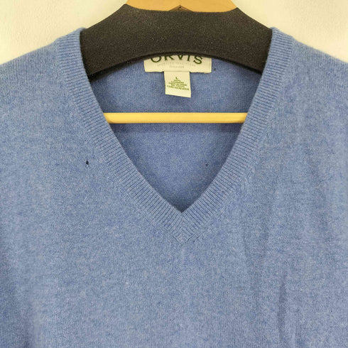 オービス ORVIS カシミヤ100 Vネックカシミヤニットセーター メンズ import:L