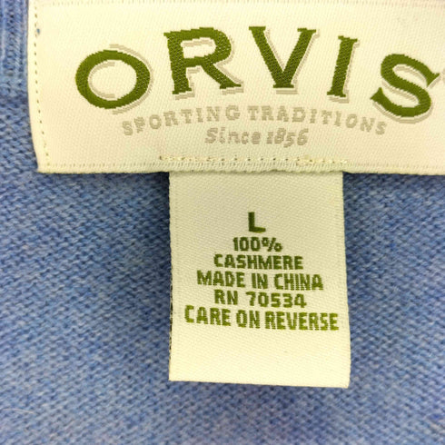 オービス ORVIS カシミヤ100 Vネックカシミヤニットセーター メンズ import:L