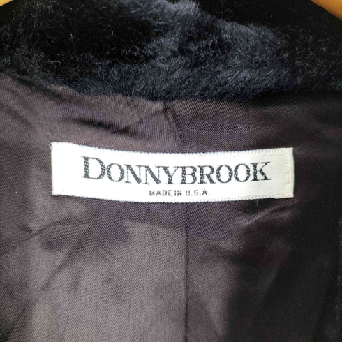 ドニーブルック DONNYBROOK USA製 タータンチェック ボア フリース ガウンコート レディース import:M