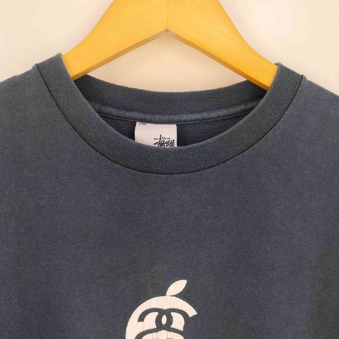 ステューシー Stussy 00s USA製 シングルステッチ Apple Think International プリント Tシャツ メンズ import:M