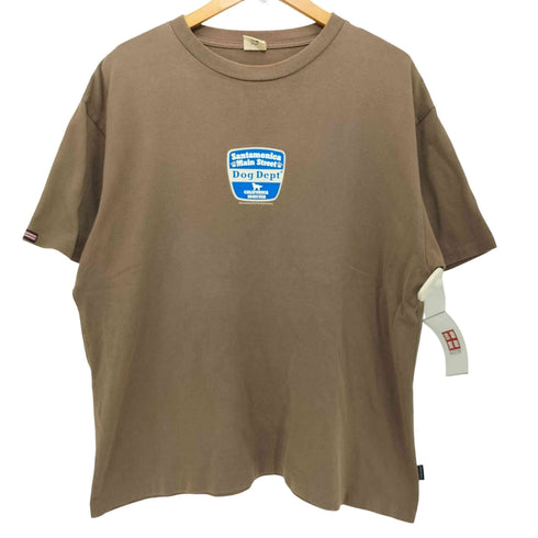 DOG DEPT 90-2000s シングルステッチ ロゴプリント クルーネックTシャツ メンズ JPN:L