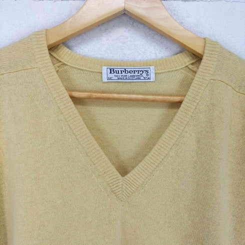 バーバリーズ BURBERRYS ロゴ刺繍Vネックニット メンズ 42